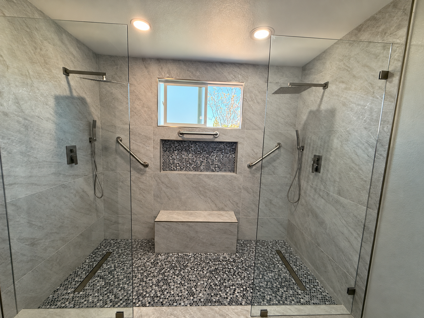 After — walk-in shower